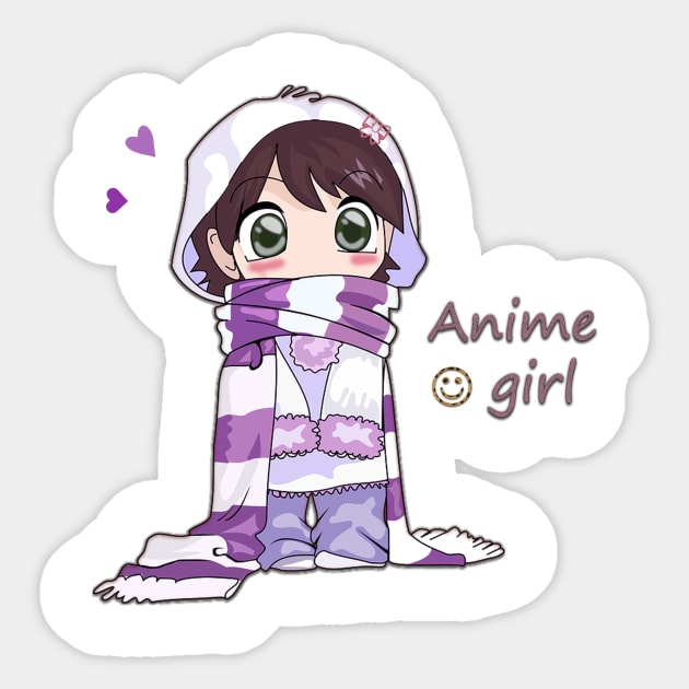 Anime girl Sticker by MaithamAlrawi